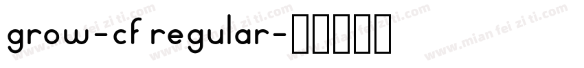 grow-cf regular字体转换